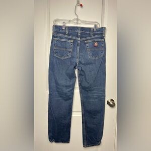 32X30 Bulwark FR Straight Fit Jeans Men's Blue Denim PSJ4SD2